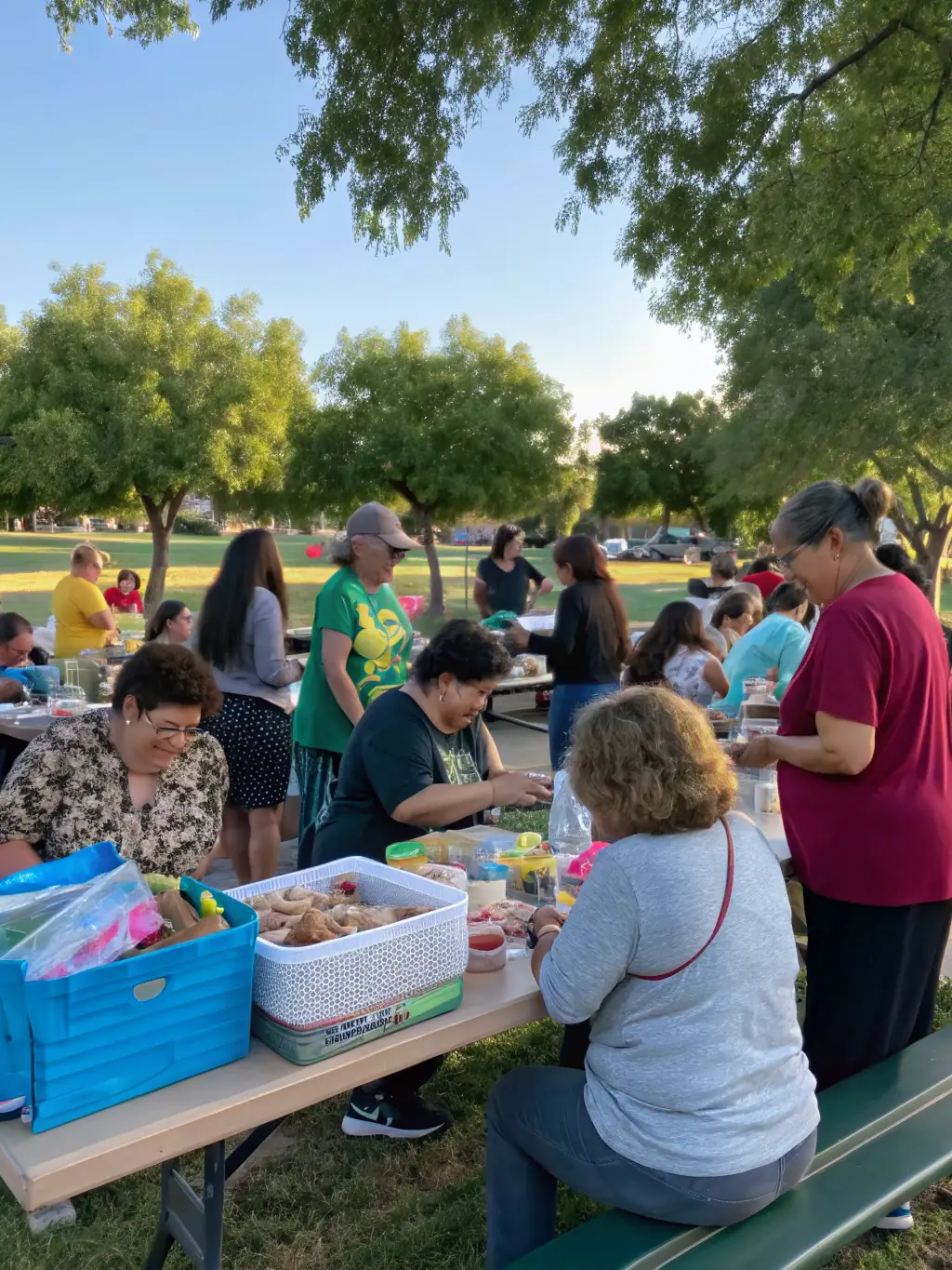 A heartwarming image of a community event organized by AVA, showing individuals with autism and their families enjoying a day of inclusive activities and support.